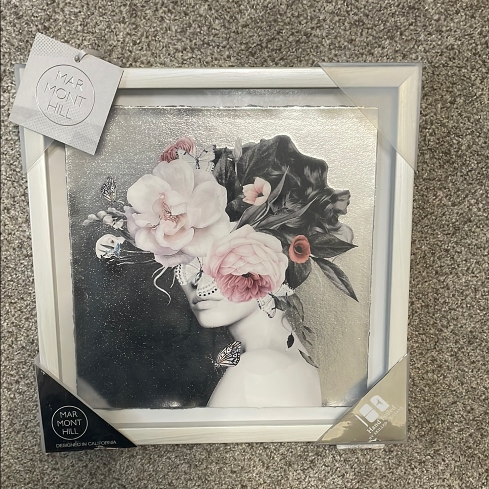 Mar Mont Hill Floral Art Foil Print 12x12